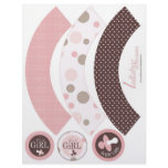 Girl Cupcake Wrapper Personalized Flyer
