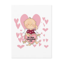 Girl Cupid 1st Valentine Tshirts and Gifts Postcards