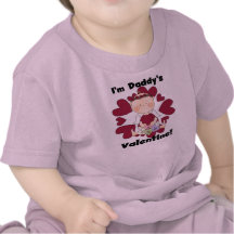 Girl Cupid Daddy's Valentine Tshirts