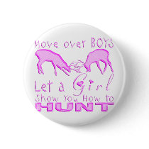GIRL DEER HUNTING BUTTONS