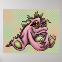 Girl dragon print