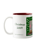 Girl Elf Scene Personalised Christmas Photo Mug