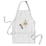 Girl Feeding Canary in Birdcage aprons