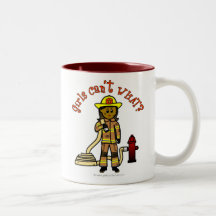Girl Firefighter Coffee Mug