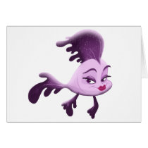 Girl Fish Greeting Card