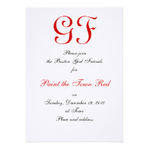 Girl Friends Night Out Invitations