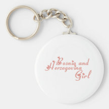 Girl from Bosnia and Herzegovina Key Chain
