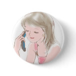 girl gabbing on the cell-phone buttons