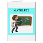 girl geek math goddess greeting card