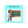 girl geek math goddess postcard