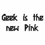 Girl Geek - polo pink embroidered shirts