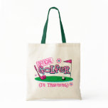 Girl Golfer In Training Tote Bag
