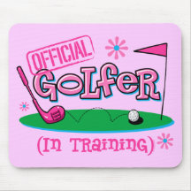 Girl Golfer In Training Mousepad