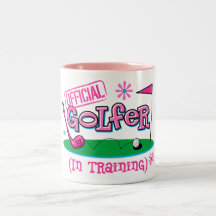 Girl Golfer In Training Mug