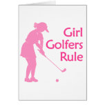 Girl Golfers Rule Cards