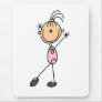 Girl Gymnast in Pink Mouse Pad
