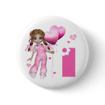 Girl Hearts 1st Birthday