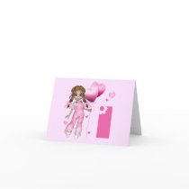 Girl Hearts 1st Birthday