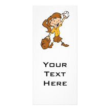 girl holding softball personalised rack card