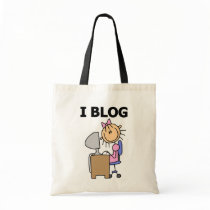 Girl I Blog t-shirts and Gifts Canvas Bags