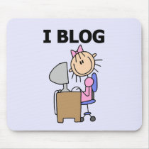 Girl I Blog t-shirts and Gifts Mouse Pad