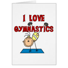 Girl I Love Gymnastics Greeting Cards