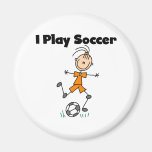 Girl I Play Soccer Refrigerator Magnet