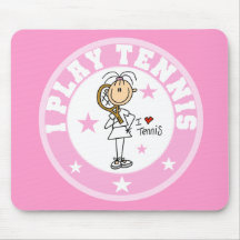 Girl I Play Tennis Mousepad