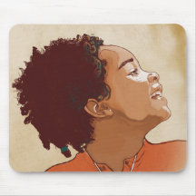 Girl Illustration Mousepad