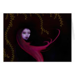 Girl in a Raincoat Greeting Card