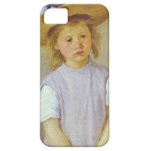 Girl in A Straw Hat, Mary Cassatt iPhone 5 Covers
