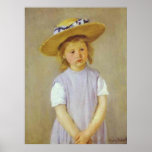 Girl in A Straw Hat, Mary Cassatt Print