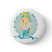 Girl in blue buttons