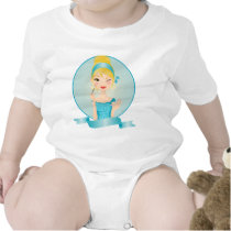 Girl in blue t-shirts