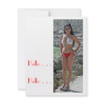 Girl in Boracay Custom Invitations