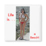 Girl in Boracay Refrigerator Magnet