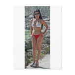 Girl in Boracay postcards