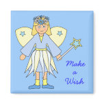 Girl in Fairy Costume -- Blue and Lemon magnets