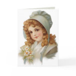 Girl in Green Bonnet Cards