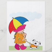 Girl in Rain Flyer Design