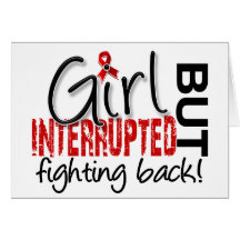 Girl Interrupted 2 Stroke Greeting Cards