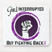 Girl Interrupted...But Fighting Back!! Mouse Pads