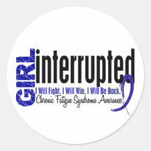 Girl Interrupted CFS Chronic Fatigue Syndrome Sticker