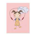 Girl Jumping Rope  T-shirts and Gifts postcards