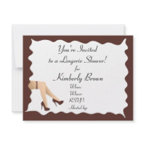 Girl Legs Bridal Shower Invitation