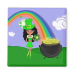 Girl Leprechaun 3 magnets