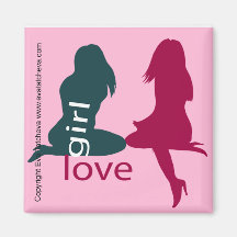 'Girl Love' Designer Fridge Manget Fridge Magnet