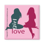 'Girl Love' Designer Fridge Manget magnets