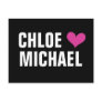 girl loves boy - heart with names (black)