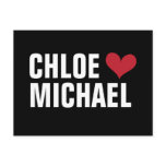 girl loves boy - heart with names (black/red)